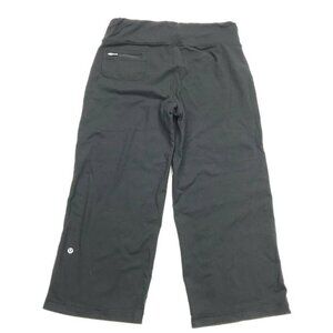 Lululemon Solid Black Cropped‎ Pants Stretch